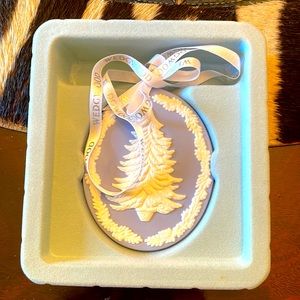 Wedgewood Christmas tree ornament… 4 3/4 inch top to bottom.